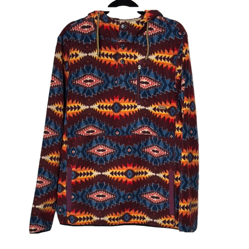 Dravus Multicolor Aztec Patterned Men's Hoodie